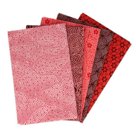 TISSU DE MARIE FAT QUARTER BUNDLES - ROMANTIC ROSE