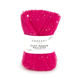 Katia Concept Silky Mohair Pailletes 211 - Fuchsia