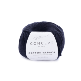 Katia Concept Cotton-Alpaca 86 - Zwart