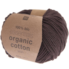 Rico Design Essentials Organic Cotton aran chocolate