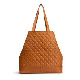 MUUD Betsy XL. Handgemaakt leren shopper 43x46x43cm - kleur WHISKY