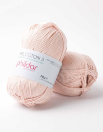 Phildar coton 3 Lait de Rose