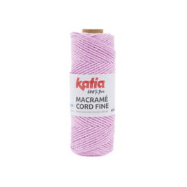 Katia Macramé Cord Fine 213 - Kauwgom roze