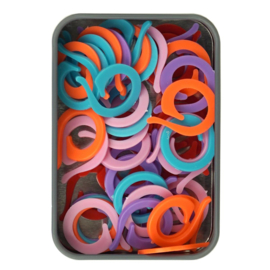 Durable 020.6005.24 Steekmarkeerders open 24mm, 50 stuks assorti kleuren