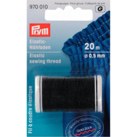 PRYM ELASTISCH NAAIGAREN 0.5MM ZWART