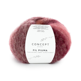 Katia Concept Piuma 304 - Bordeauxrood-Oranje