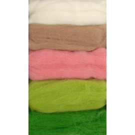 DMC U2367 Gekaarde wol - kleur SPRING