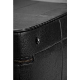 MUUD Mars. Handgemaakt leren tas 29x38x28cm - kleur Black