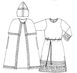 Patroon ABACADABRA Compleet Sint en piet kostuum (073)