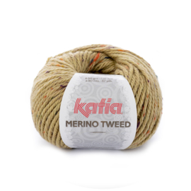 Katia Merino Tweed 410 - Olijfgroen