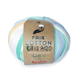 Katia Fair Cotton Diverso 402 - Groen-Geel-Blauw