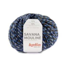 Katia Savana Mouline 205 - Blauw-Hemelsblauw-Bruin