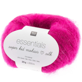 Rico Essentials Super Kid Mohair Loves  Silk 021 Fuchsia