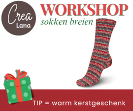 Workshop Sokken, pols/beenwarmers breien 30 November