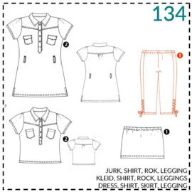 Patroon ABACADABRA Super simpel kort tricot rokje (0134)