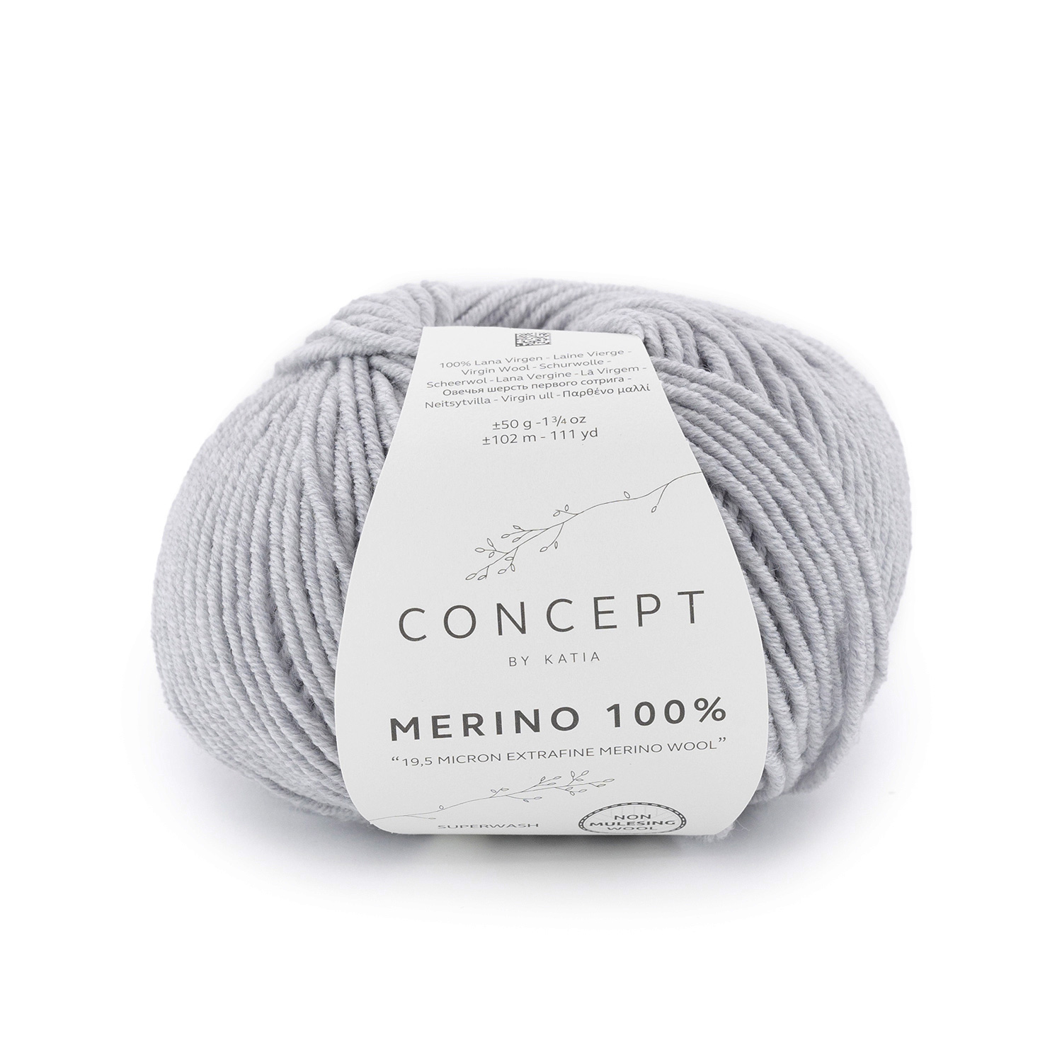 Katia Merino 100% 506 - Licht grijs