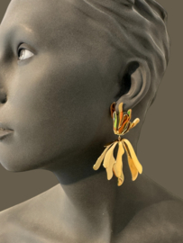 Gold plated oorbellen summer
