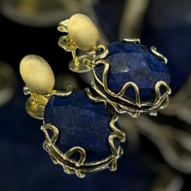 Lapis lazuli oorbellen