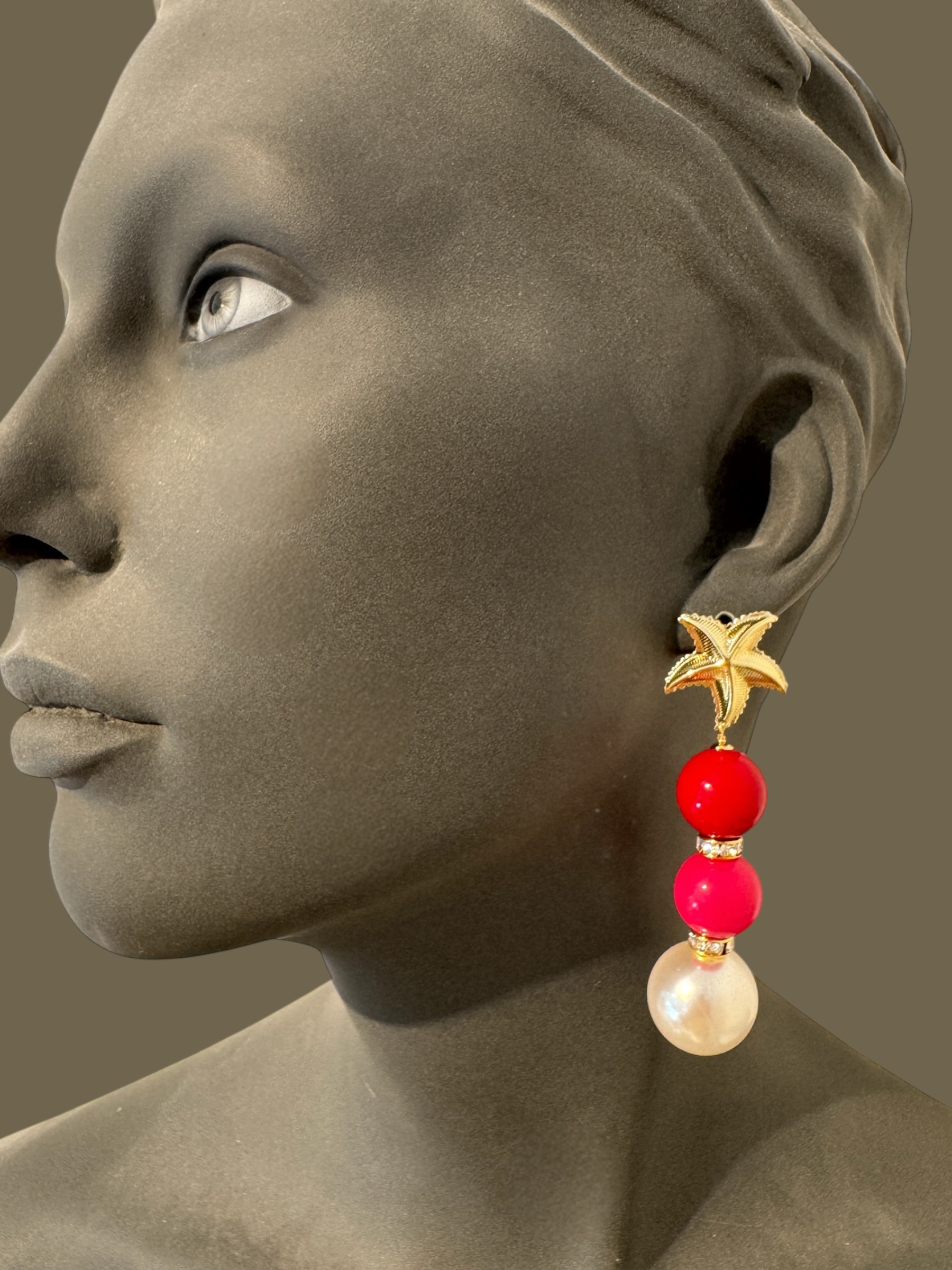 Resin en faux pearls summer