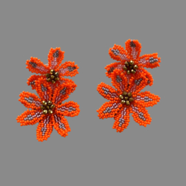 Double orange flowers