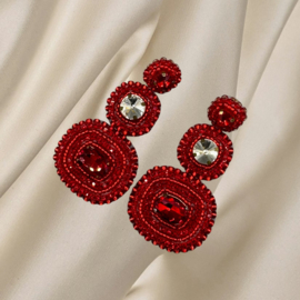 Couture red earrings
