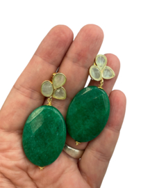 Cateye en groene jade