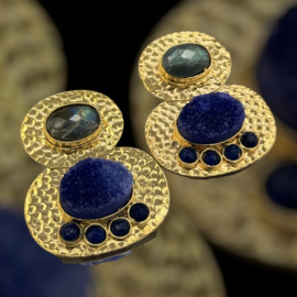 Labradoriet en druzy