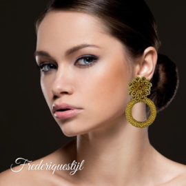 Couture oorbellen gold