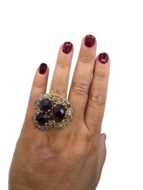 Ring amethist xl