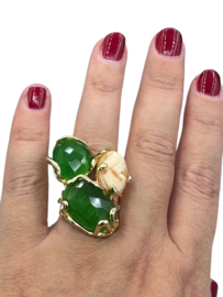 Ring camee en cateye