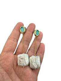 Turquoise en zoetwaterparels