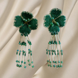 Clovers and tassels green