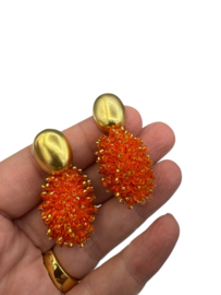 Vermeil oorbellen glassberry