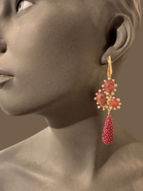 Strawberry quartz en roggenleer