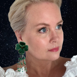 Clovers and tassels green