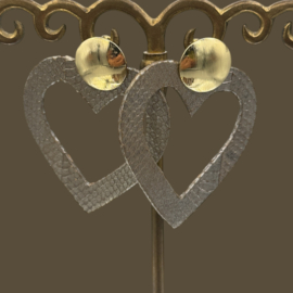 Snakeskin hearts