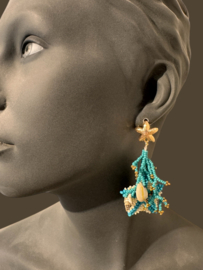 Summer beaded earrings