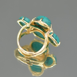 Ring turquoise howliet