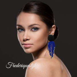 Black and blue couture