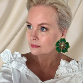 Green flowers couture