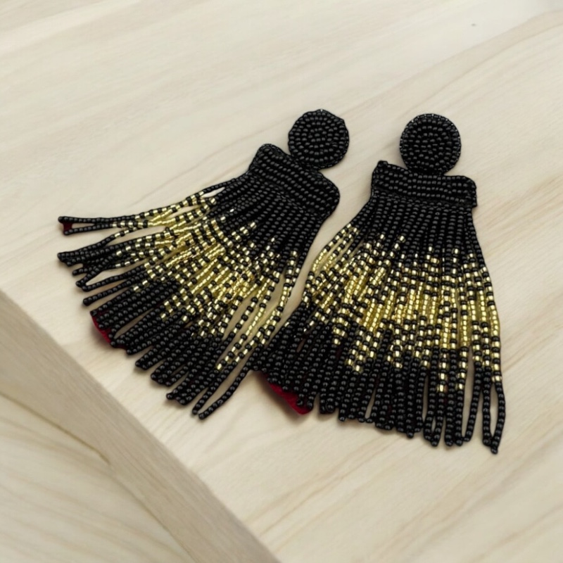 Tassels black gold