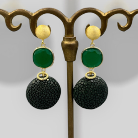 Cateye en roggenleer groen