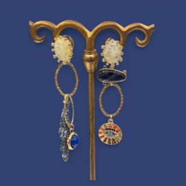 Multi mismatched unieke oorbellen