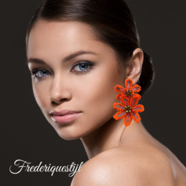 Double orange flowers