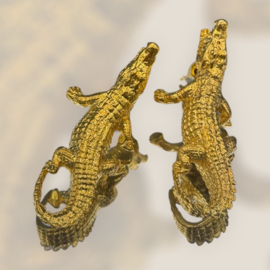 Crocodile earrings