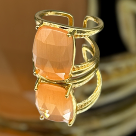 Ring cateye peach