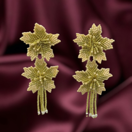 Two flowers pearly golden