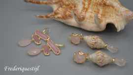 Rozenkwarts en shell