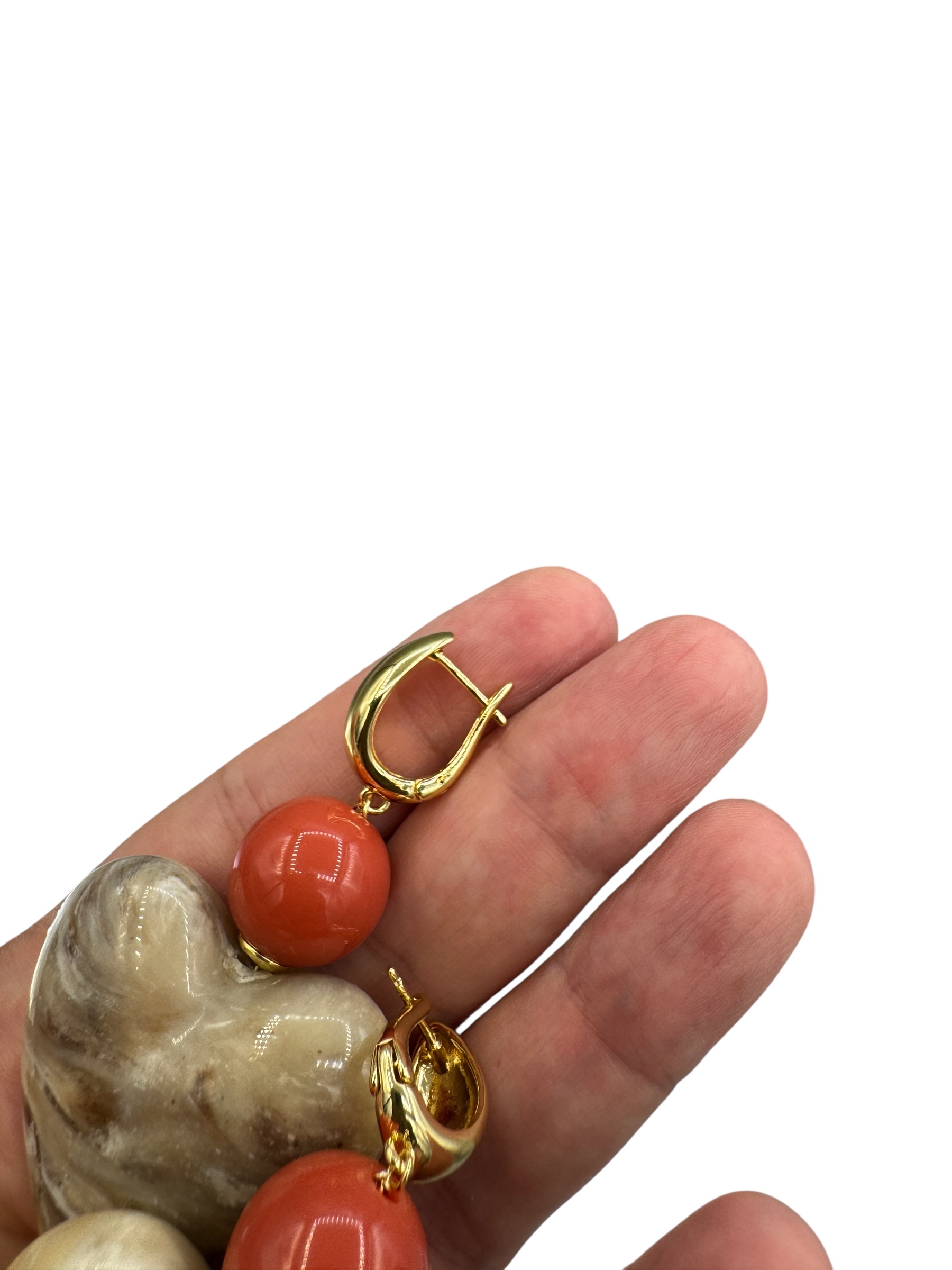 Resin harten oorbellen