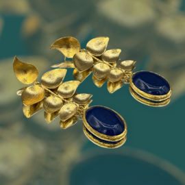 Donkerblauwe jade